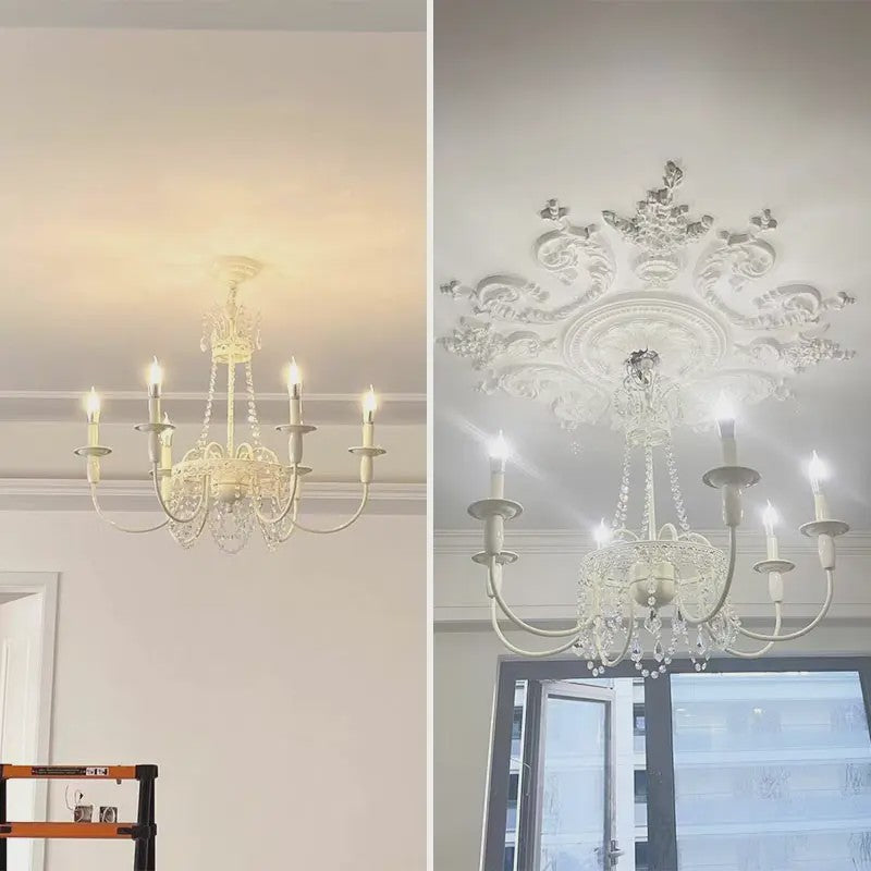 Moderne Kristallen Kroonluchter met 6 Lichtpunten - Stijlvolle Woonkamer & Slaapkamer Verlichting