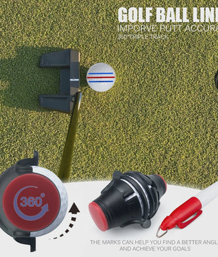 360° Golf Bal Markering Tool: Verbeter Putt Nauwkeurigheid met Precisie Lijn