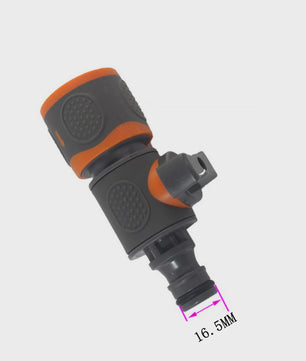 3-delige 16mm Tuinslang Koppeling met Afsluiter - Snelkoppeling voor Irrigatie