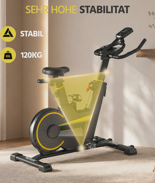 Indoor Hometrainer Fiets met Smart APP & LCD Display - Stil & Verstelbaar