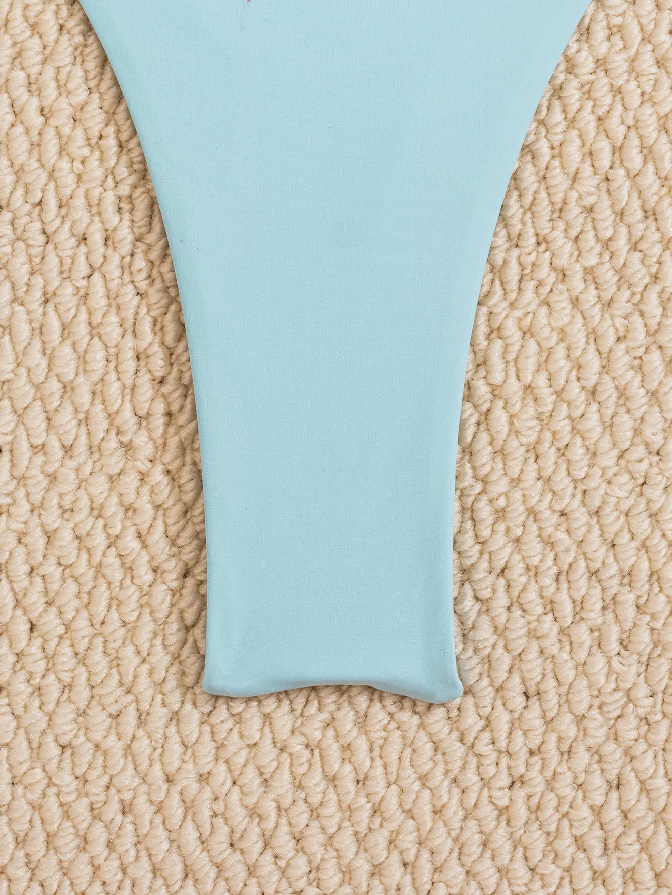 Bandeau Bikini Set met Sterrenornament - Sky Blue Push-Up Thong Badpak
