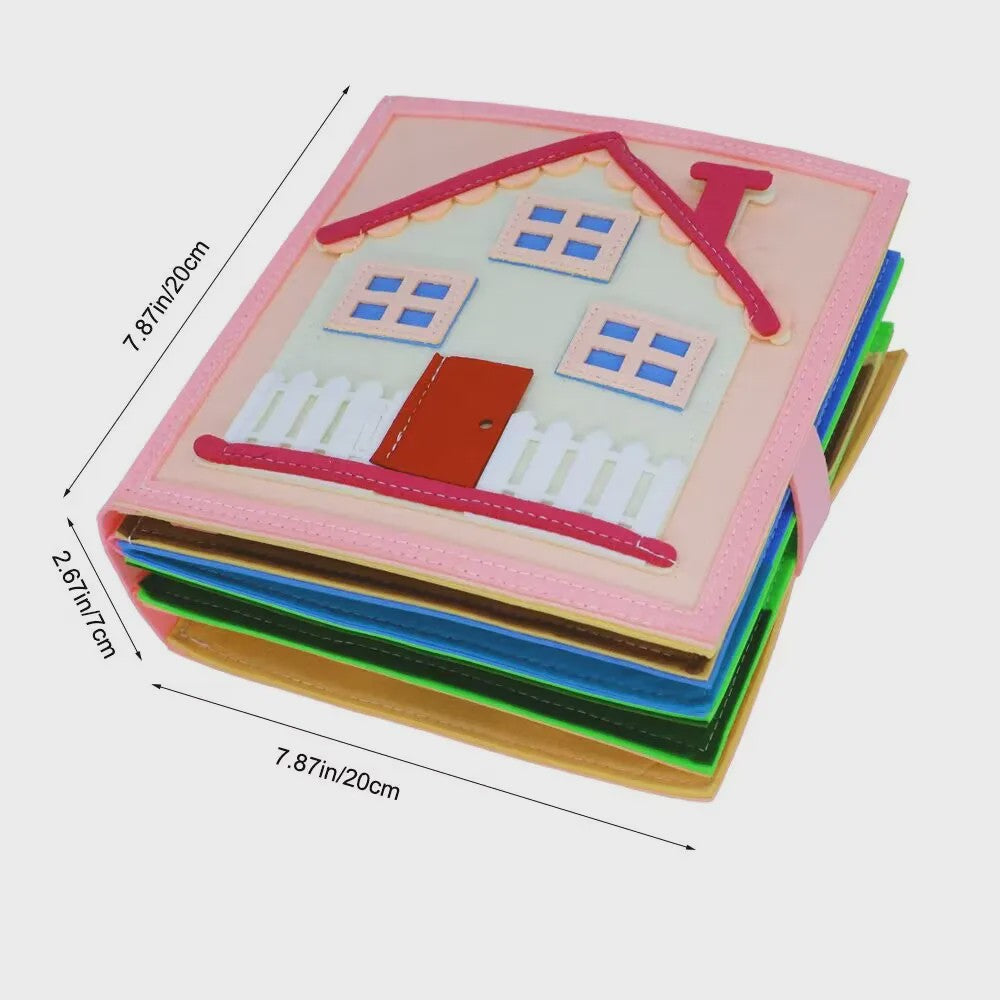Montessori Stil Activiteitenboek voor Peuters - Zacht Vilt Leerzaam Reis Speelgoed