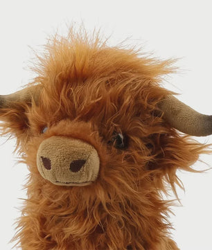Schattige Highland Cow Pluche Knuffel - 25cm Zacht Speelgoed Koe voor Kinderen & Meisjes