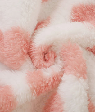 Baby Jumpsuit met Hartjesprint - Warm Fleece Romper met Capuchon voor Peuters en Baby's