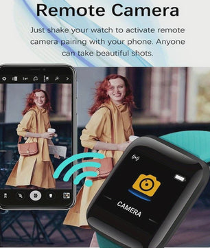 Smartwatch voor Heren & Dames: Fitness Tracker, Bericht Notificaties & Meer - Elektronisch Polshorloge