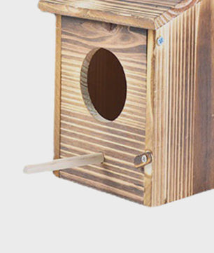 Houten Vogelhuisje Buiten - Weerbestendig Nestkastje voor Vogels & Papegaaien