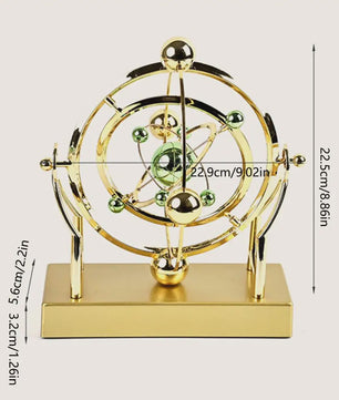 Perpetuum Mobile: Hemelse Orbit Pendel - Kinetische Kunst voor Bureau & Kantoor