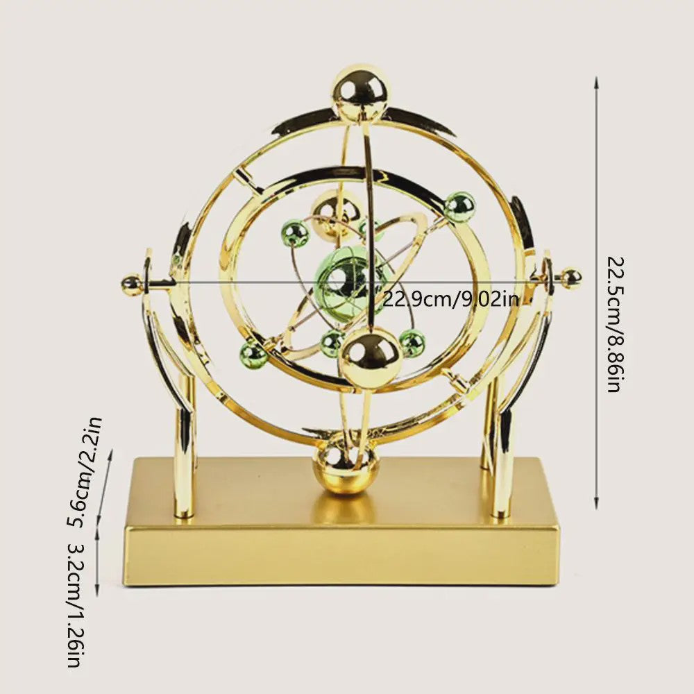 Perpetuum Mobile: Hemelse Orbit Pendel - Kinetische Kunst voor Bureau & Kantoor