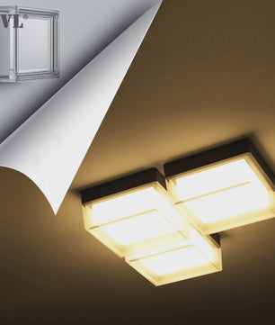 Moderne LED Wandlamp 9W Rond & Vierkant - Waterdicht IP65 CCT Smokey Grey