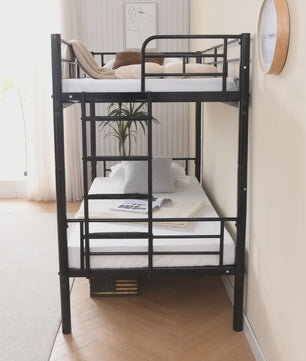 Stapelbed Kinderen 90x200cm - Veilig, Omvormbaar tot 2 Enkele Bedden met Ladder