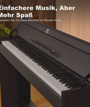 Digitale Piano 88 Semi-gewogen Toetsen met Bluetooth, MIDI en 3 Pedalen - Zwart