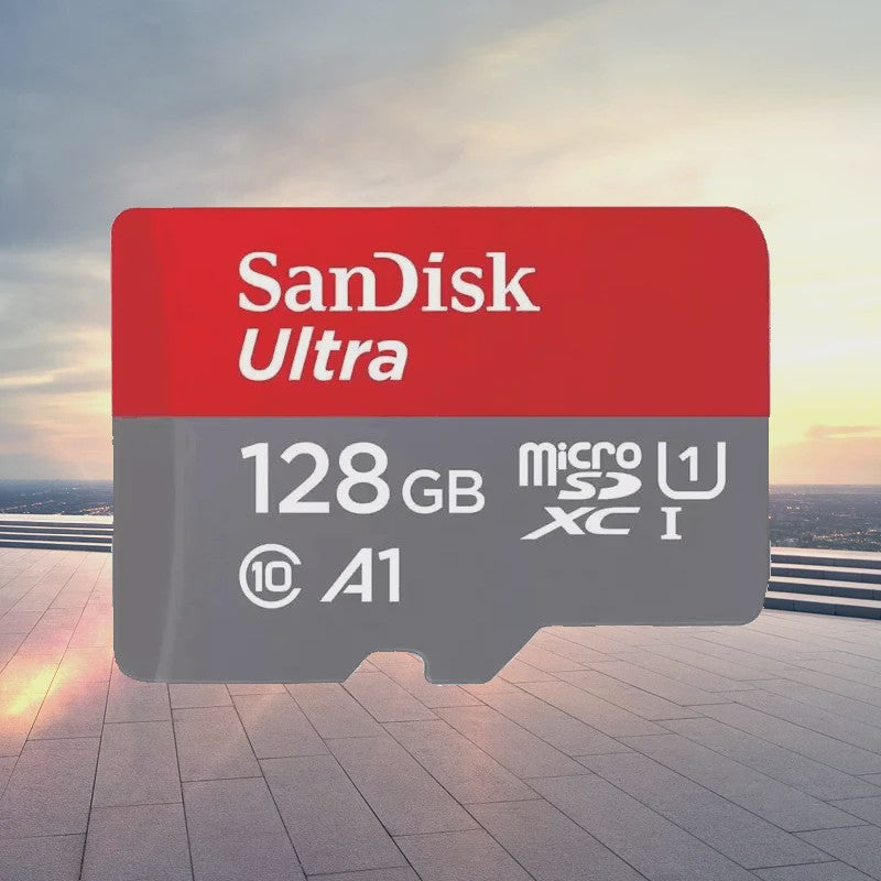 SanDisk Ultra Micro SD Kaart 32GB, 64GB, 128GB - Class 10, UHS-I, A1 Snelheid