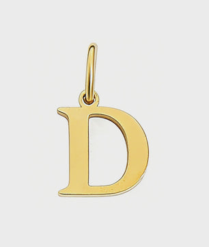 Gouden Initiaal Bedel - Roestvrij Staal - DIY Ketting Bedeltje A-Z