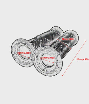 Universele Motor Handvatten 22MM - Rubberen Grips voor Honda, Suzuki, Ducati, Benelli