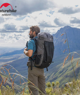 Naturehike Klimrugzak 60+5L - Ruime Outdoor Rugzak voor Reizen, Kamperen en Klimmen met Regenhoes
