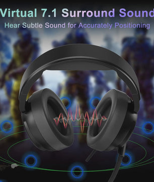 Jeecoo V20U USB Gaming Headset: Surround Sound, Noise Cancelling Microfoon & Comfortabele Oorkussens