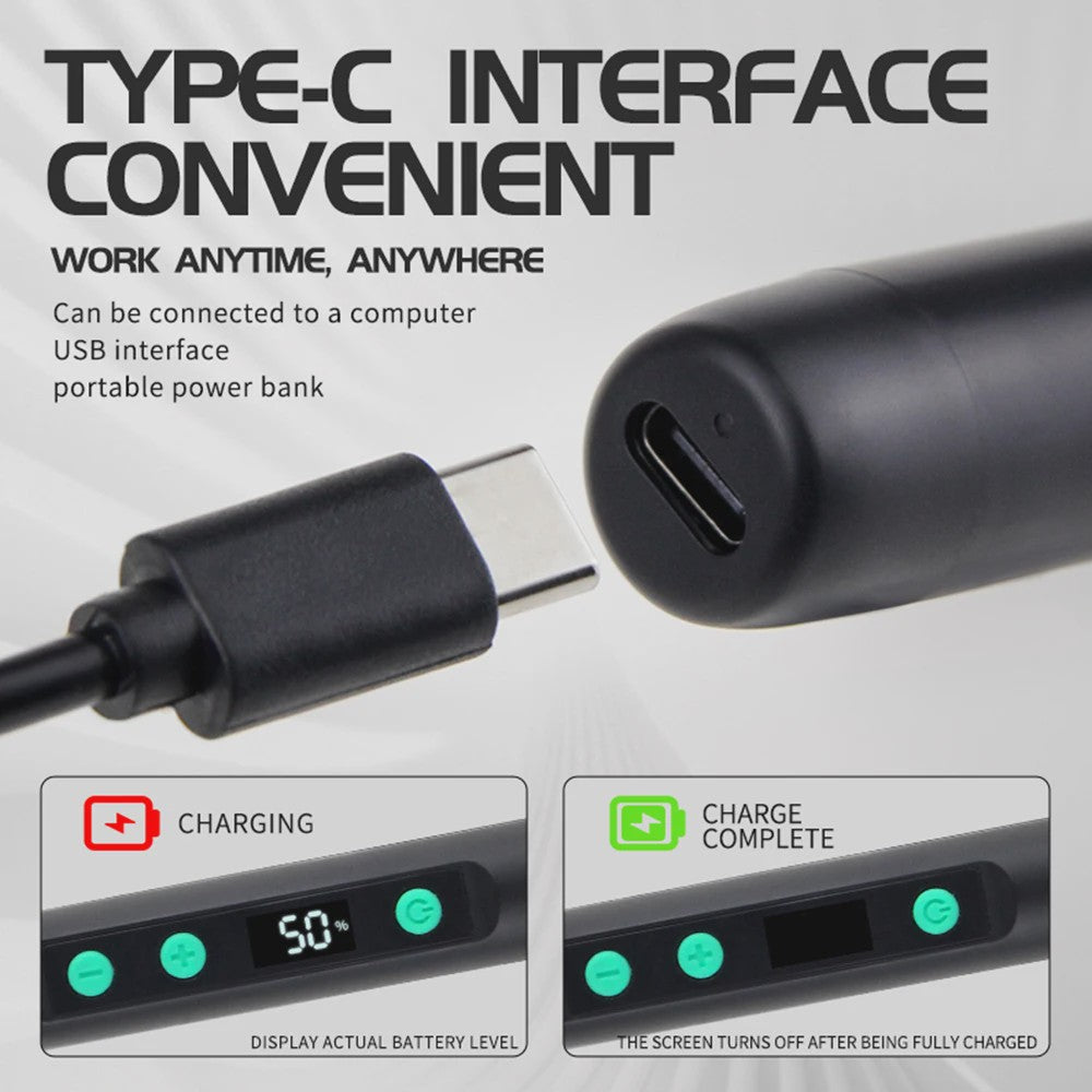 15W USB Slimme Soldeerbout Set met Temperatuurregeling en Type-C