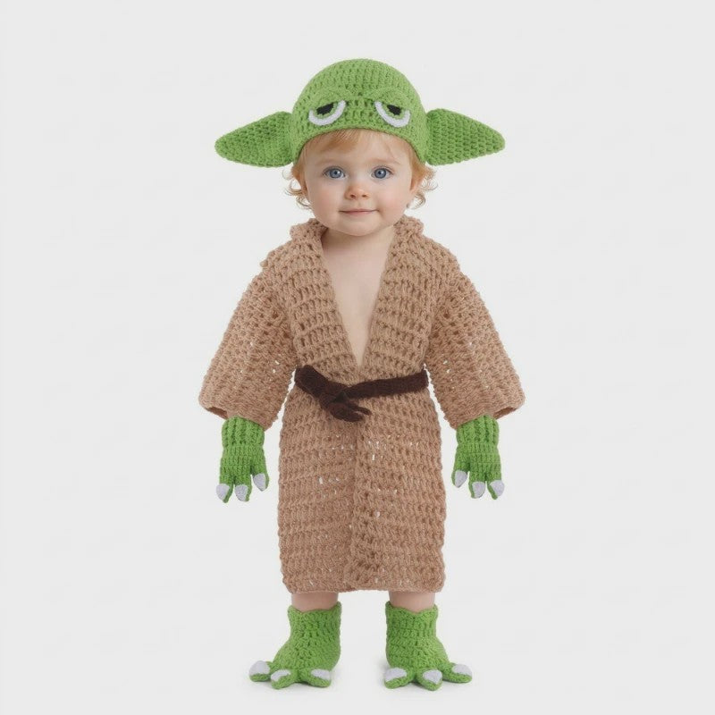 Schattige Baby Halloween Cosplay Outfit & Newborn Fotoshoot Prop - Zachte Gebreide Kleding
