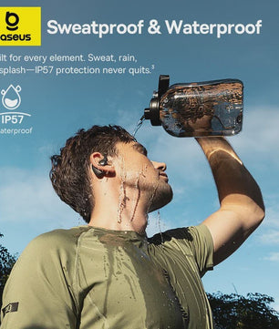 Baseus Eli Sport 2 Open-Ear Oordopjes - Draadloze Sport Oortjes met Bluetooth 6.0, IP57 Waterdicht