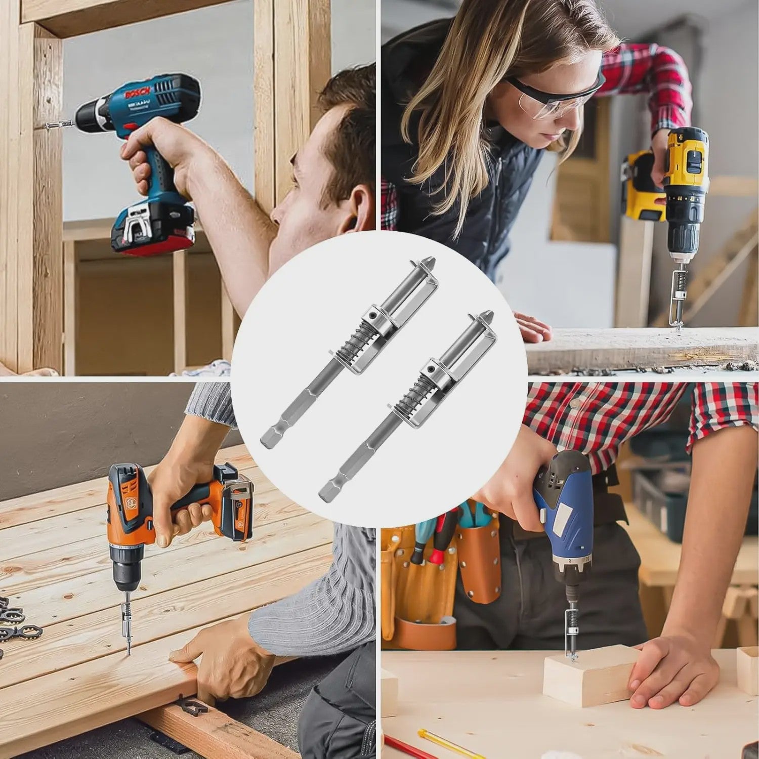2x Schroefhouder Bit - Universeel Anti-Drop Tool voor Schroevendraaier