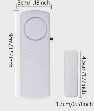 Draadloze Deur- en Raammelder met Magneet - 2 stuks
