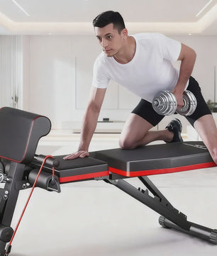 Verstelbare Trainingsbank voor Krachttraining - Multifunctioneel & Draagbaar Fitnessapparaat