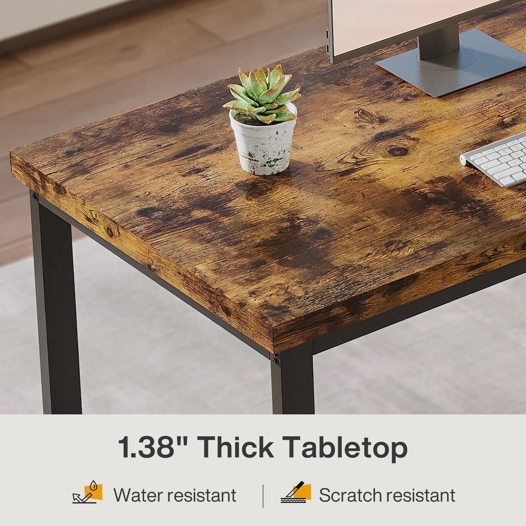 Extra Lange Bureau voor 2 Personen - 200 cm Breed Werkstation Bureau