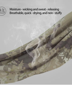 Veelzijdige Camouflage Nekwarmer & Buff - Ademend & UV Beschermend voor Outdoor Sport