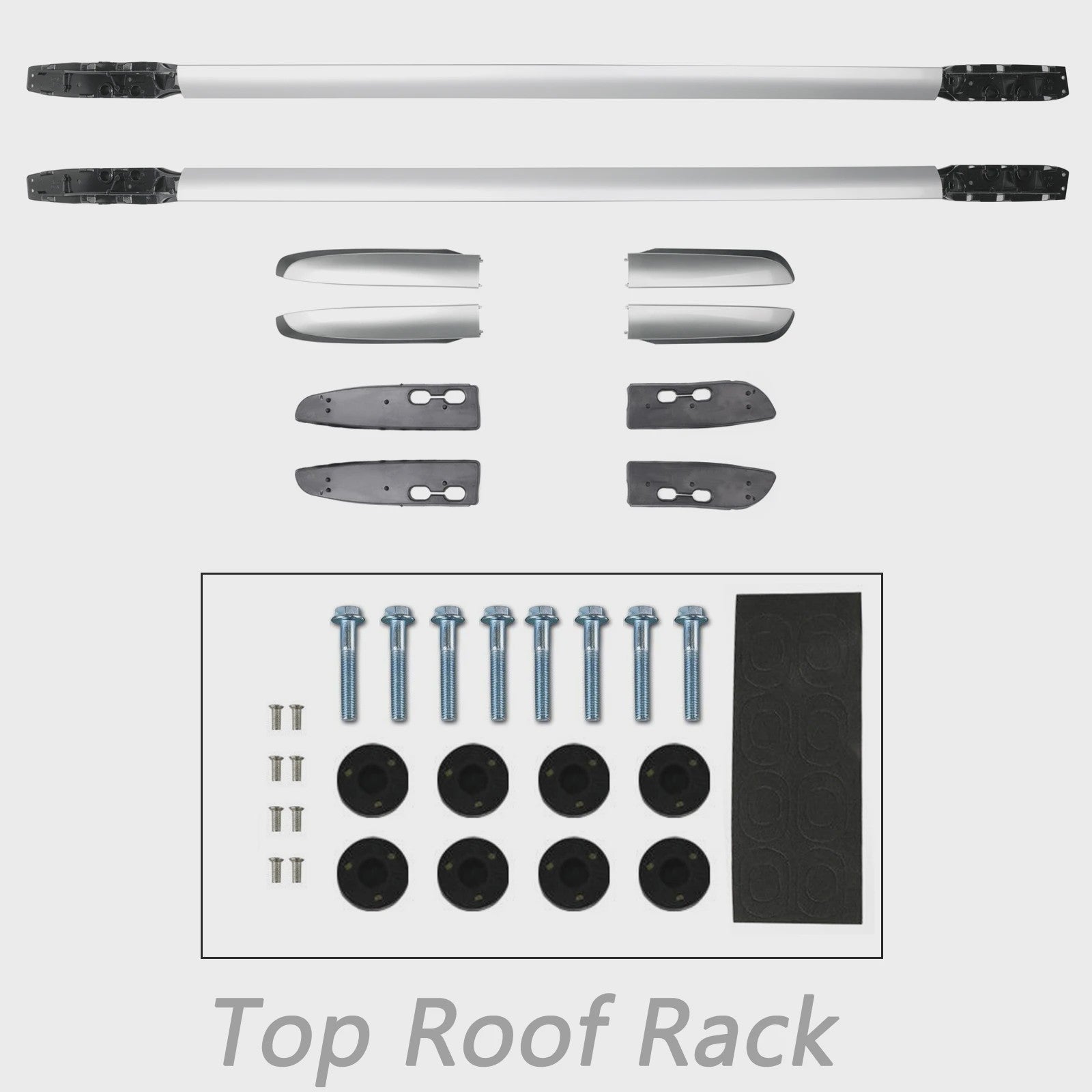 Aluminium Dakdragers Rails voor Toyota RAV4 (2013-2019) - Zilver
