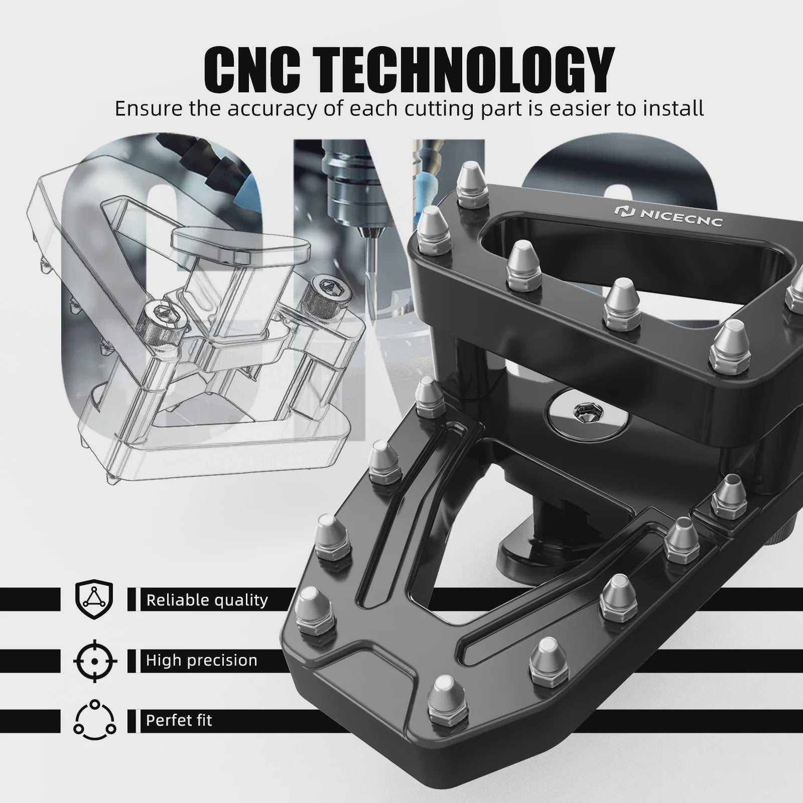 Vergrote Rempedaalverlenging voor Honda CRF1100L Africa Twin & Adventure Sports
