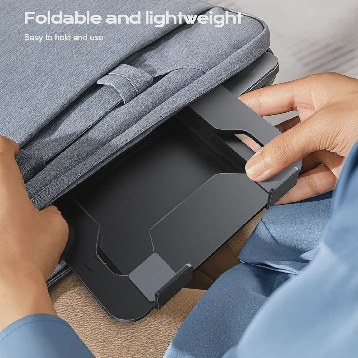 Verstelbare Aluminium Laptop & Tablet Stand - Draagbaar, Opvouwbaar & Koelend