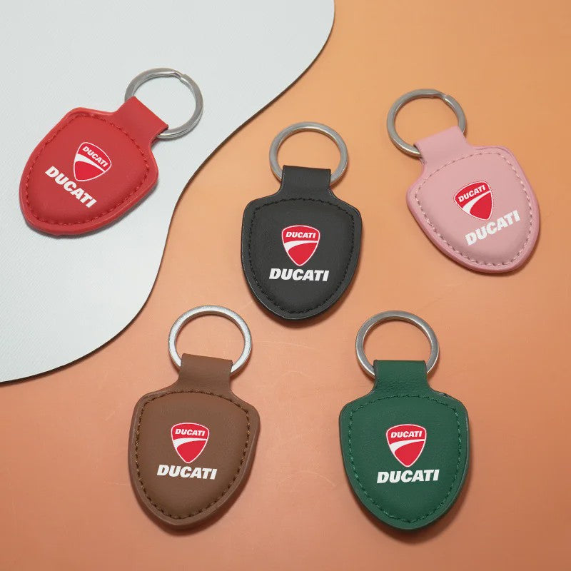 Leren Ducati Autosleutelhanger - Perfect voor Monster, Panigale & meer