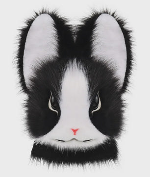 Realistisch Pluche Konijnenmasker - Fursuit Accessoire voor Cosplay, Feest & Halloween
