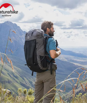 Naturehike Rock Rugzak 60L - Ultralicht, Waterdicht, met Frame & Regenhoes voor Hiking & Outdoor