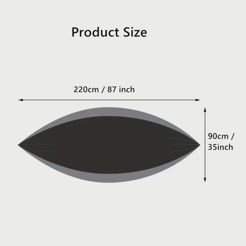 Lichtgewicht Kampeerhangmat van Parachute Nylon - Draagbaar & Snel Op te Zetten