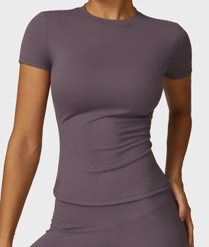 NCLAGEN Sport T-shirt Dames - Ademend & Stretchy Korte Mouw voor Yoga, Fitness & Hardlopen
