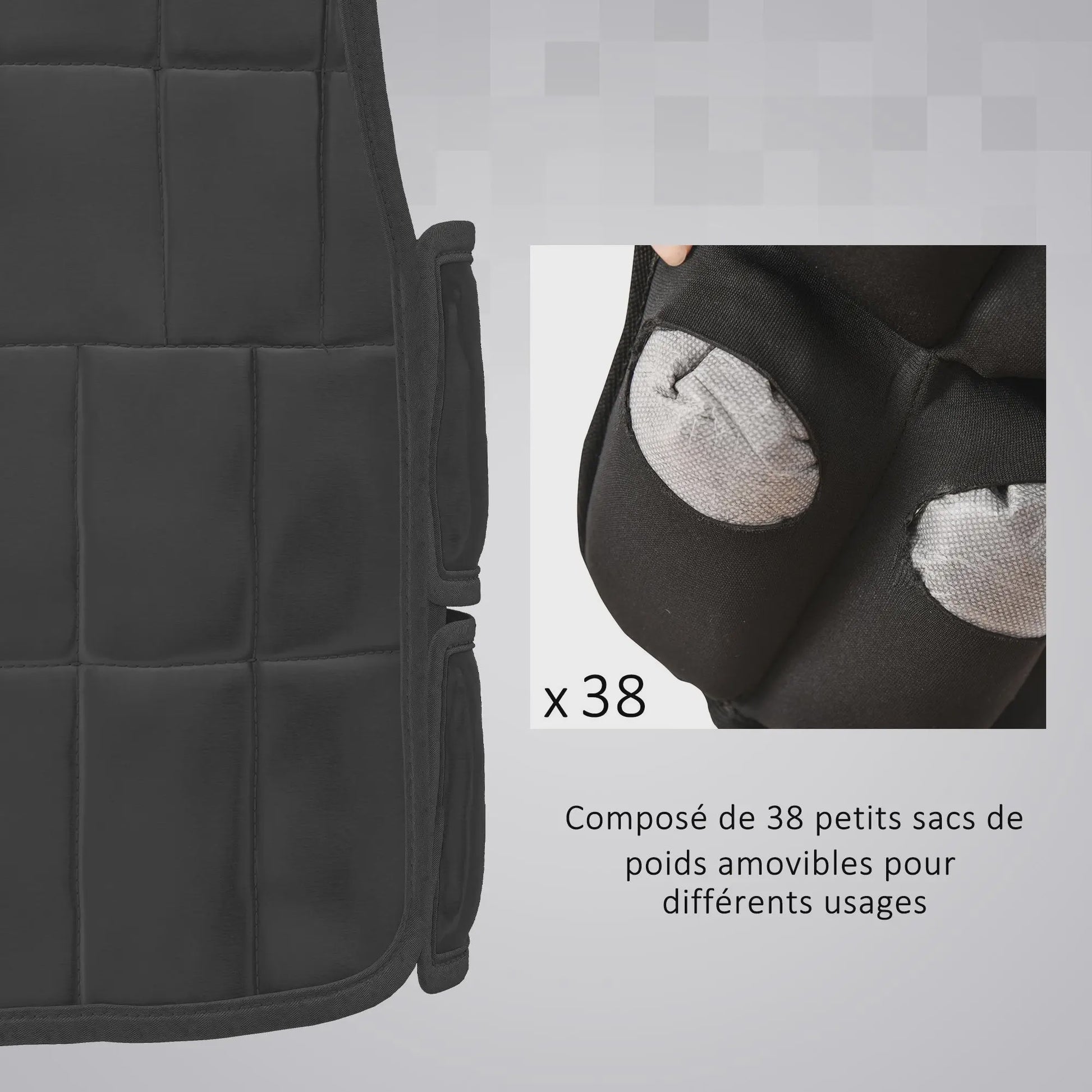 Verstelbaar Trainingsvest met 20kg Verwijderbaar Gewicht voor Intensieve Training