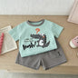 Zomerse Kinderkleding Set: T-shirt met korte mouwen en shorts