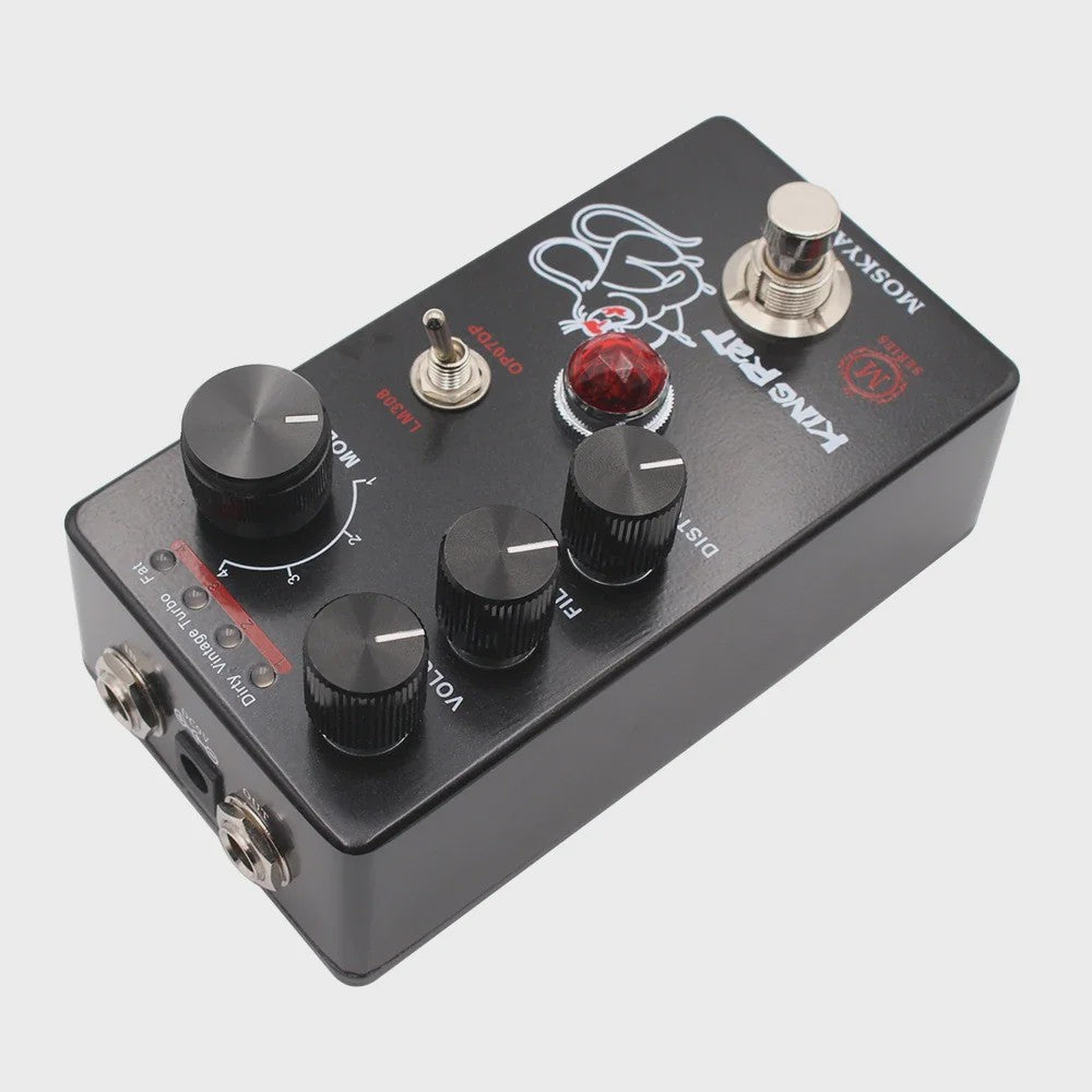 MOSKY King Rat Gitaar Effectpedaal - Distortion met 4 Selectieknoppen