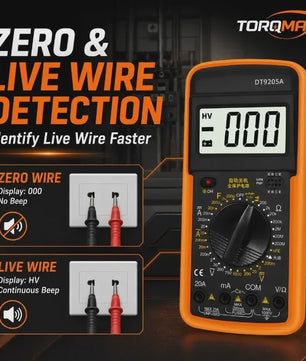 DT-9205A Digitale Multimeter - Draagbaar, Veilig & Betrouwbaar