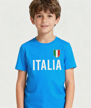 ITALIA Simple Kids T-Shirt Italy Memorial Clothing Boys and Girls Casual Daily Life Cotton Shirt Children O-neck Hot Sale Tops