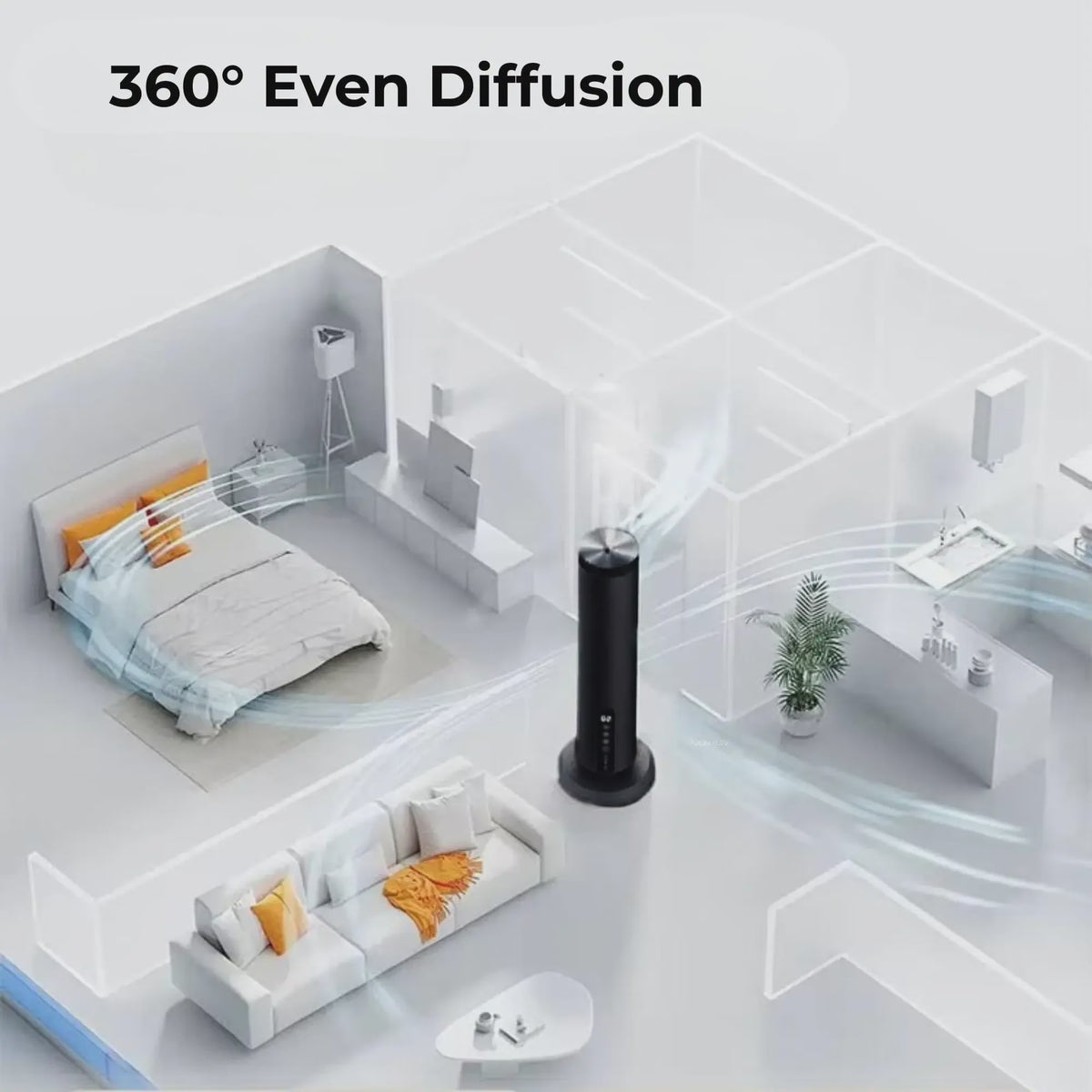 Draadloze Etherische Olie Diffuser met Bluetooth & Oplaadbaar - Koude Lucht Aromatherapie