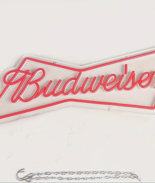 Budweiser Neon LED Lichtreclame - Bar Decoratie & Man Cave Verlichting