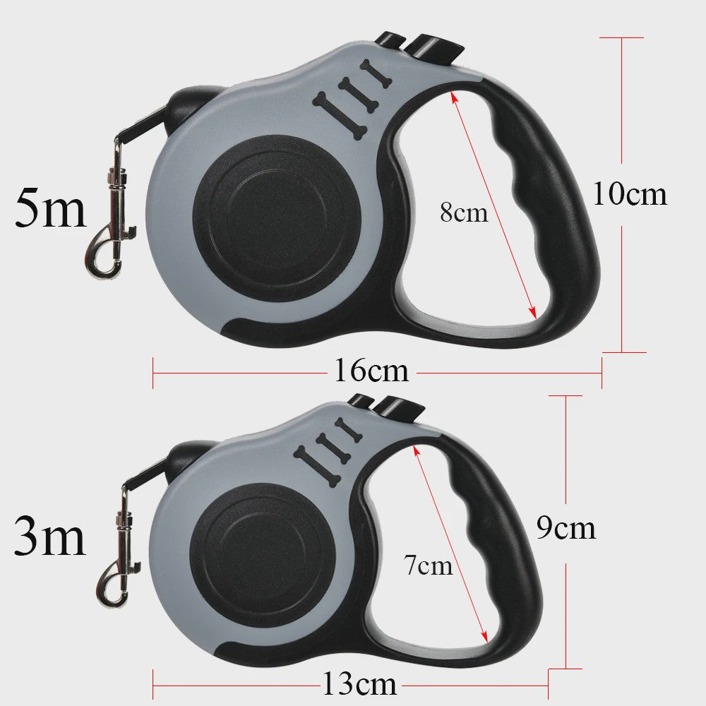Automatische Intrekbare Hondentuig 3m/5m - Sterk Nylon Lijn voor Puppy tot Grote Hond & Kat