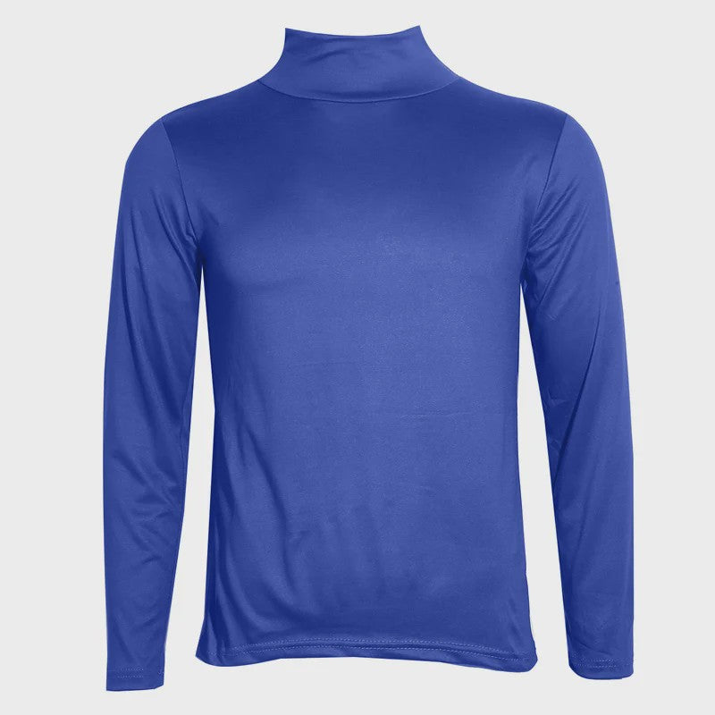 Heren Slim Fit Thermoshirt met Hoge Hals - Lange Mouwen voor Winter en Herfst