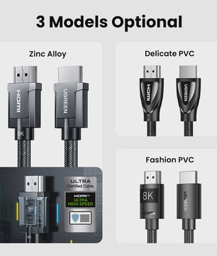 UGREEN 8K HDMI 2.1 Kabel - 48Gbps, eARC, Dolby Vision, 8K@60Hz