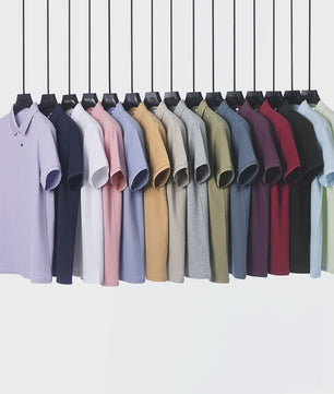 Heren Poloshirt Korte Mouw - 100% Gemerceriseerd Katoen, Ademend & Stijlvol voor Zomer, Golf & Casual