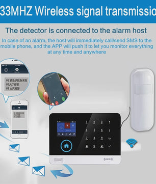Draadloze PIR Infrarood Bewegingsmelder 433MHz voor GSM/WiFi Alarmsysteem