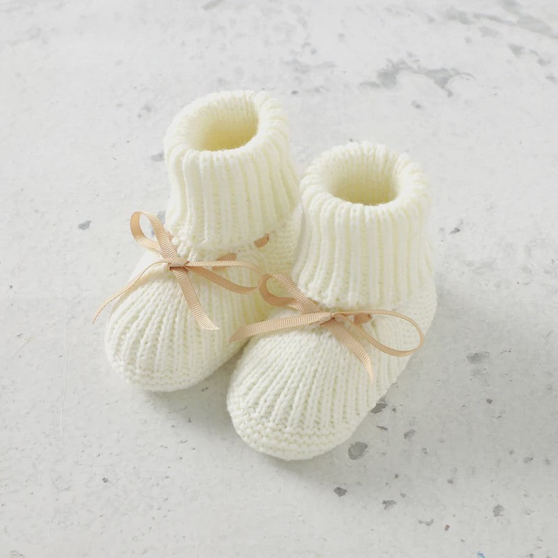 Babyschoentjes Gebreid - Zachte Toddler Schoentjes met Strik - 0-18 Maanden