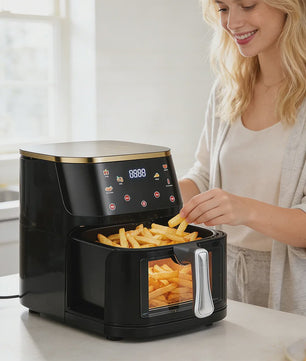 12L Digitale Airfryer XL met Zichtvenster - Gezond Frituren voor het Hele Gezin